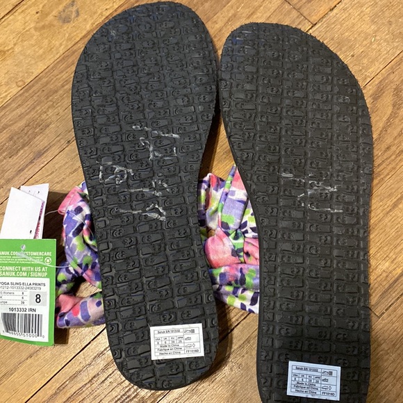 NEW Sanuk Yoga Sling Ella thong sandals 8 - Picture 5 of 5